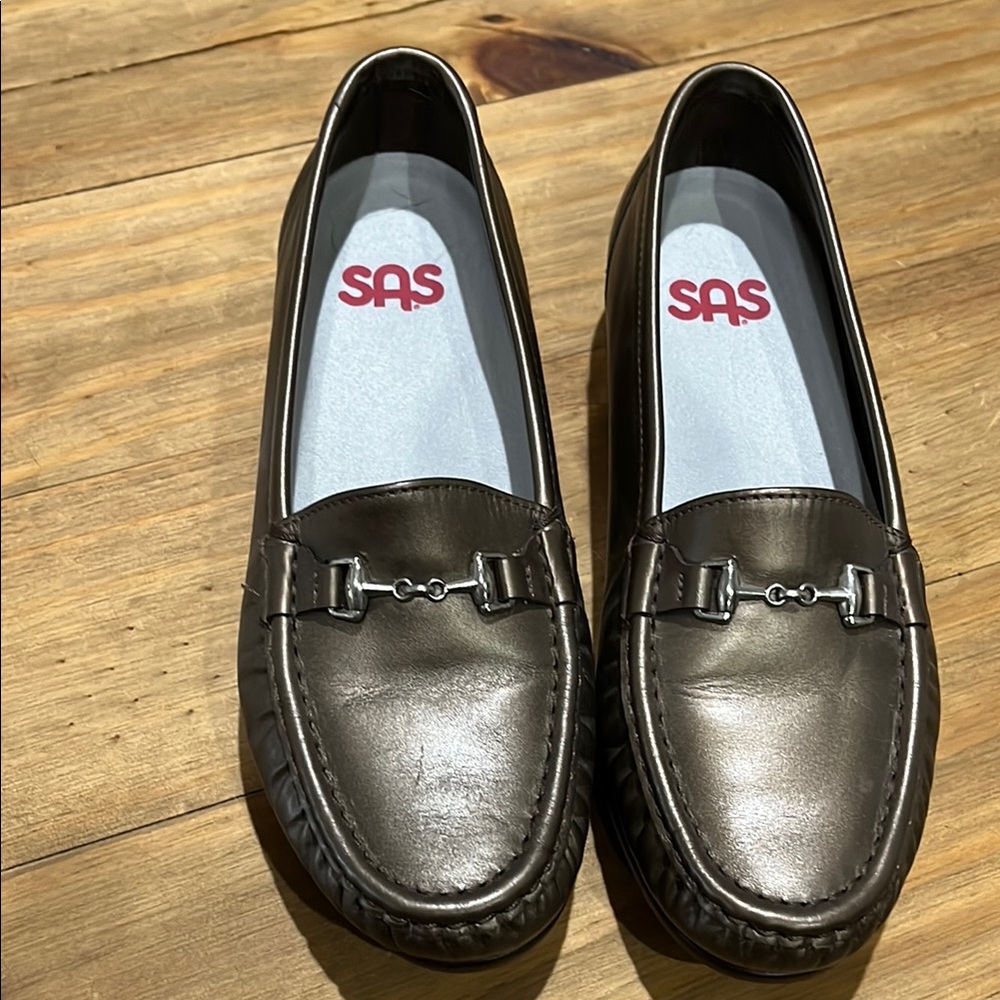 SAS Bronze Colored Flats Loafers